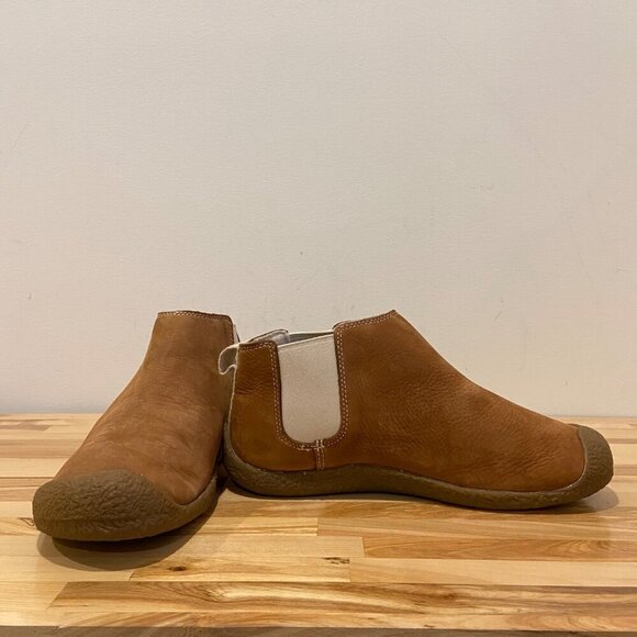 Keen Womens Brown Leather Mosey Ankle Boots With Elastic Gore & Crepe Sole 8.5 - Picture 7 of 16